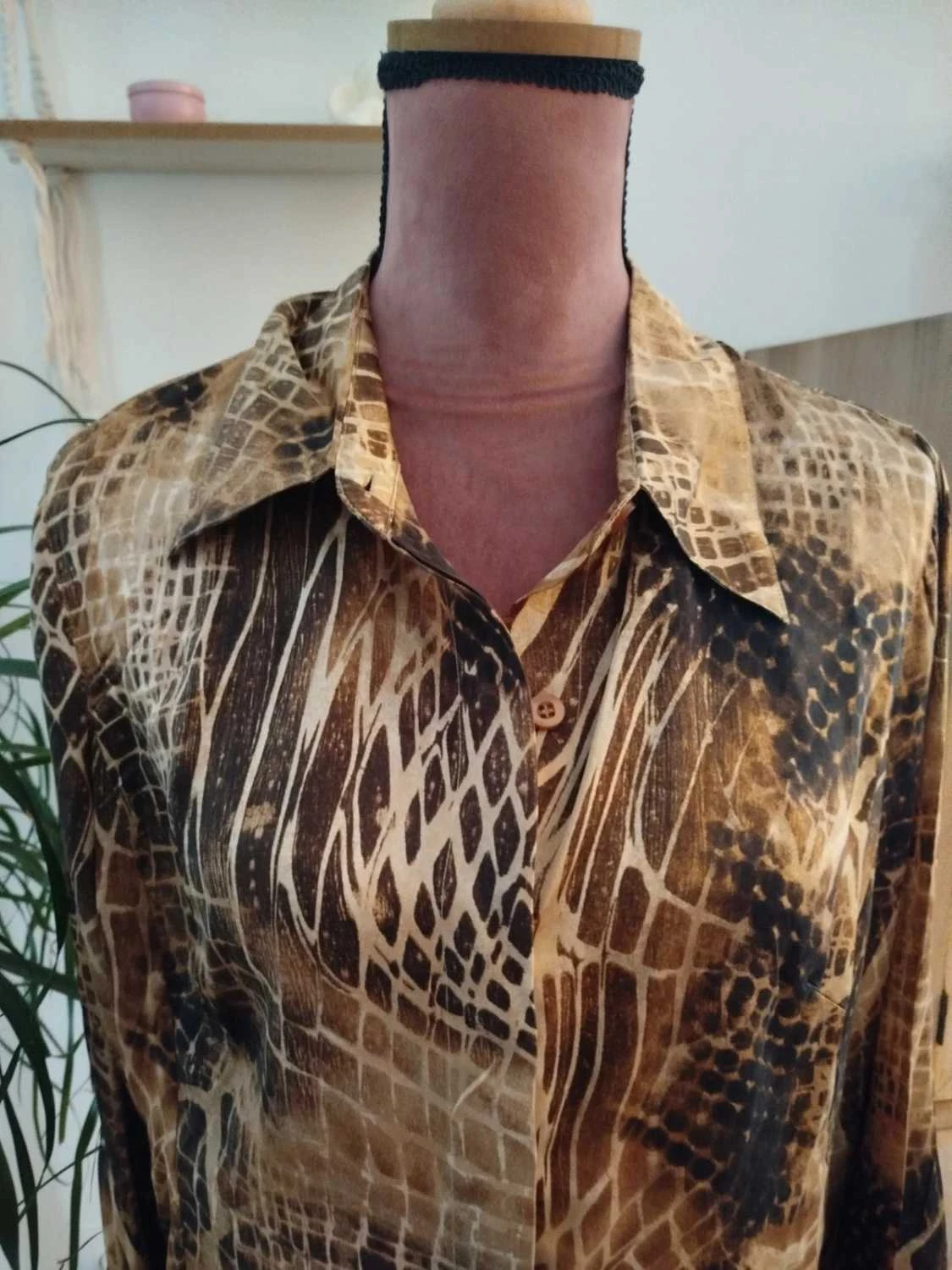 💗Marina Rinaldi Silk Shirt Women Size M / 38 – photo 3